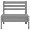 vidaXL Garden Lounge Set Gray Solid pinewood Medium Modular