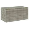 vidaXL Patio Storage Box Poly Rattan 39.4"x19.7"x19.7" Gray