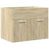 vidaXL Bathroom Furniture Set Sonoma Oak Engineered Wood