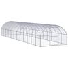 vidaXL Chicken Coop Silver Galvanized steel Large Durable Chicken Coop