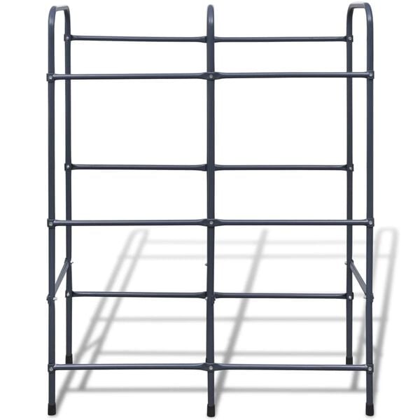 vidaXL Steel Shelf for 6 Crates
