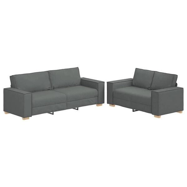 vidaXL Sofa Set Dark Grey
