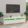 vidaXL TV Cabinet Set of 2 High gloss white Engineered wood TV Cabinet
