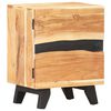 vidaXL Bedside Cabinet Natural Wood Solid Acacia Wood Standard