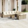 vidaXL Garden Sofa Set Beige