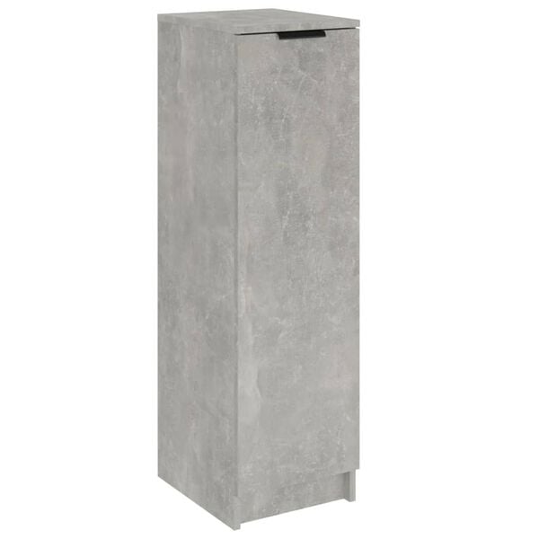 vidaXL Shoe Cabinet Concrete Grey Engineered Wood Compact Shoe Cabinet