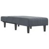 vidaXL Chaise Lounge Dark Grey Velvet (100% polyester), Plywood One Size