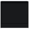 vidaXL Shoe Cabinet Black Engineered Wood Compact Shoe Cabinet