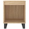 vidaXL Bedside Cabinet Set of 2 Sonoma Oak Engineered wood, metal