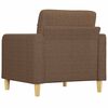 vidaXL Sofa Chair Brown Fabric (100% polyester), metal, textilene Single