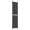vidaXL 3-Panel Room Divider Brown 59.1"x86.6" Fabric