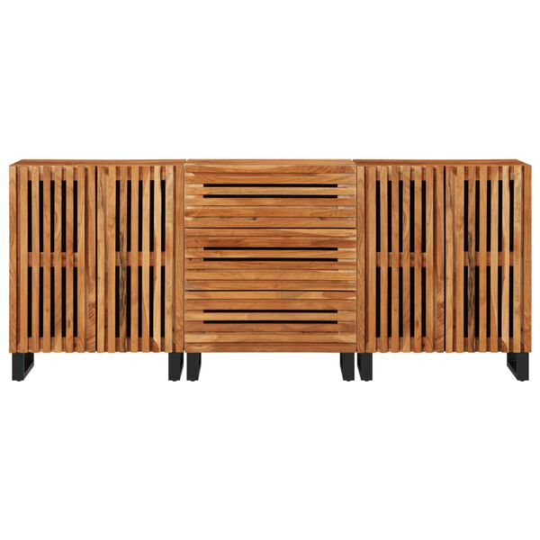vidaXL Sideboard Natural Solid Acacia Wood Medium Sideboard