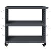 vidaXL Tool Trolley Anthracite 75 x 35 x 73 cm Cold-rolled Steel