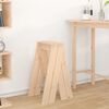 vidaXL Stool Set of 2 Natural Wood Solid pine wood Standard Stackable