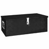 vidaXL Storage Box Black 31.5"x15.4"x11.8" Aluminum
