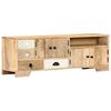 vidaXL TV Cabinet Natural Mango Wood Solid Mango Wood Medium TV Cabinet