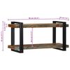 vidaXL Wall Shelf Multicolor Solid reclaimed wood, iron