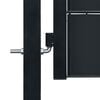 vidaXL Fence Gate PVC and Steel 39.4x31.9" Anthracite