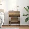 vidaXL Dressing Table with Drawer artisan oak 23.6" x 15.7" x 29.5