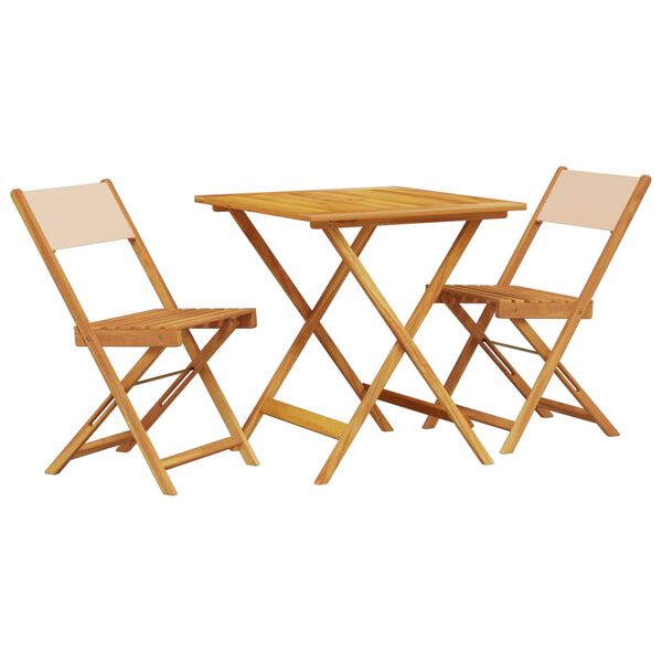 vidaXL Bistro Set Beige