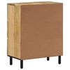 vidaXL Side Cabinet Natural Wood Solid Mango Wood, Engineered Wood, Iron
