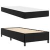 vidaXL Bed Frame with Mattress Black 31.50 x 78.74 in Fabric