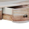 vidaXL Console Table Brown and white Solid Acacia wood