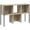 vidaXL Bookcase Sonoma oak Engineered wood, powder-coated steel Bookcase