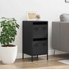 vidaXL Sideboard Black Cold-rolled steel Compact Sideboard Rectangular
