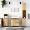 vidaXL Bathroom Cabinet Sonoma Oak Engineered wood, iron Medium