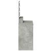 vidaXL Dressing Table Concrete Grey 19.69 x 16.14 x 53.15 in