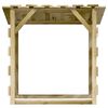 vidaXL Pergola Set of 3 Green treated Green treated pinewood, firwood