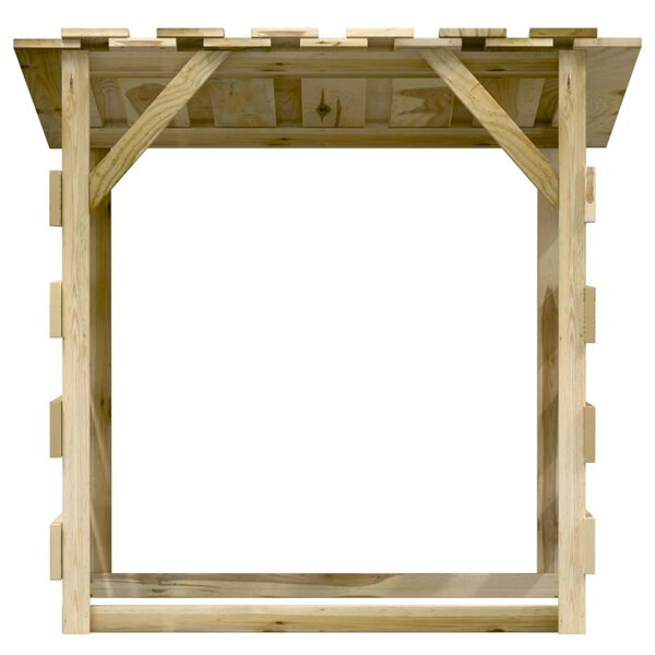 vidaXL Pergola Set of 3 Green treated Green treated pinewood, firwood