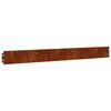 vidaXL Lawn Edgings 10 pcs 3.9"x40.6" Flexible Corten steel