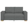 vidaXL 2-Seater Sofa Dark Grey 63.0"x30.7"x33.1" Fabric