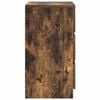 vidaXL Bedside Cabinet Set of 2 Smoked Oak Engineered Wood