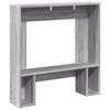 vidaXL Fireplace Surround Grey Sonoma 31.9x7.1x32.3" Engineered Wood