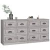 vidaXL Sideboard Set of 2 Grey sonoma Engineered wood Medium Sideboard