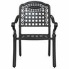 vidaXL Garden Dining Set 5 pcs Black 35.4" x 35.4" x 29.5