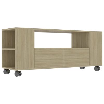 vidaXL TV Cabinet Sonoma Oak 47.2"x13.8"x18.9" Engineered Wood