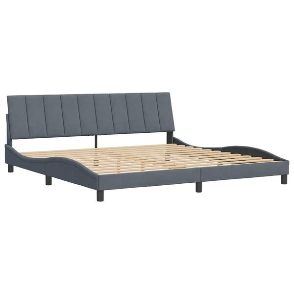 vidaXL Bed Frame Dark Grey