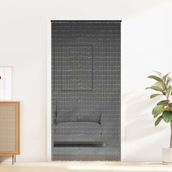 vidaXL Insect Door Curtain Dark Gray 39.4"x78.7" Bamboo