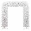 vidaXL Christmas Tree Arch White PVC, Steel Large Durable
