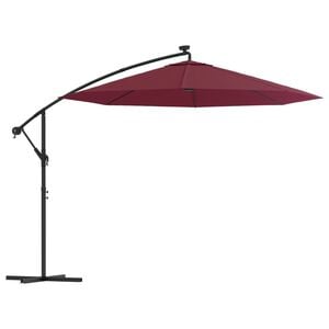 vidaXL Cantilever Garden Parasol Wine Red Polyester Large