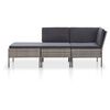 vidaXL Garden Lounge Set Grey, Anthracite