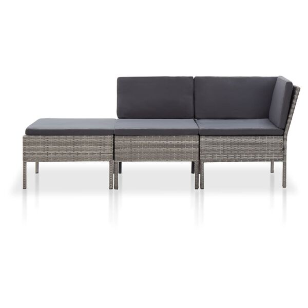 vidaXL Garden Lounge Set Grey, Anthracite