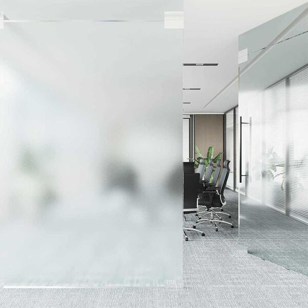 vidaXL Window Film Transparent Grey PVC 35.4 x 787.4 in