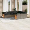 vidaXL Garden Sofa Set Grey