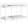 vidaXL Bunk Bed White Steel, mesh fabric 35.4 x 78.7 in Bunk Bed