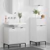 vidaXL Bathroom Furniture Set 2 pcs High gloss white 39.5 x 36 x 88 cm